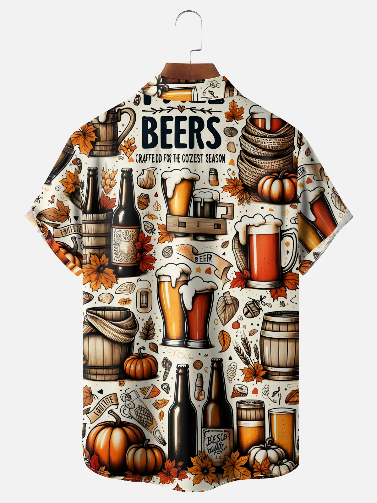 Moisture-wicking Munich Oktoberfest Beer Festival Chest Pocket Casual Shirt