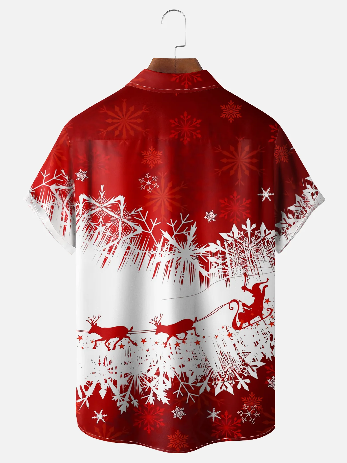 Moisture Wicking Santa Hawaiian Shirt