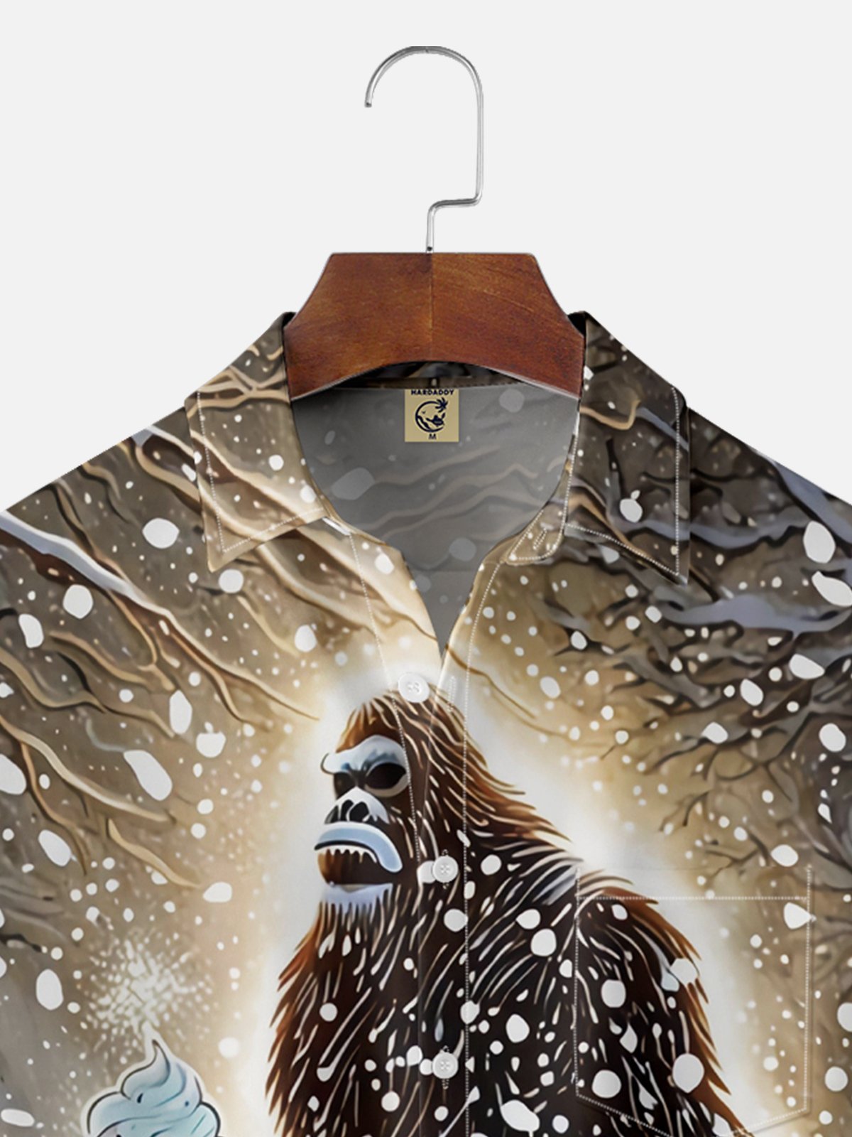 Moisture Wicking Bigfoot Hawaiian Shirt