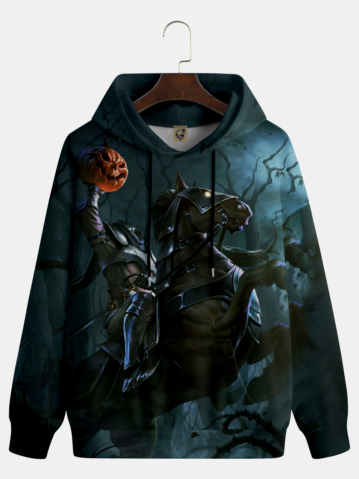 Halloween Headless Horseman Art Illustration Hoodie Sweatshirt
