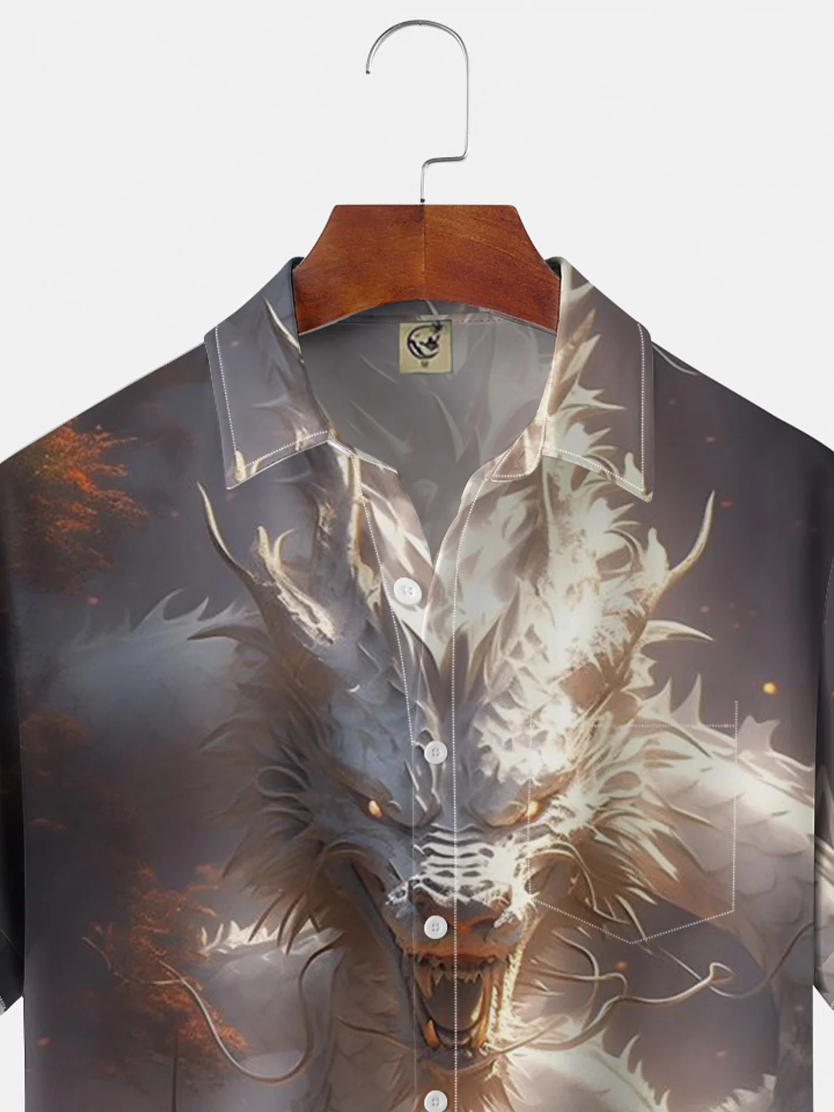 Moisture-wicking Black Myth WUKONG vs. White Dragon Yao Guai Chest Pocket Hawaiian Shirt