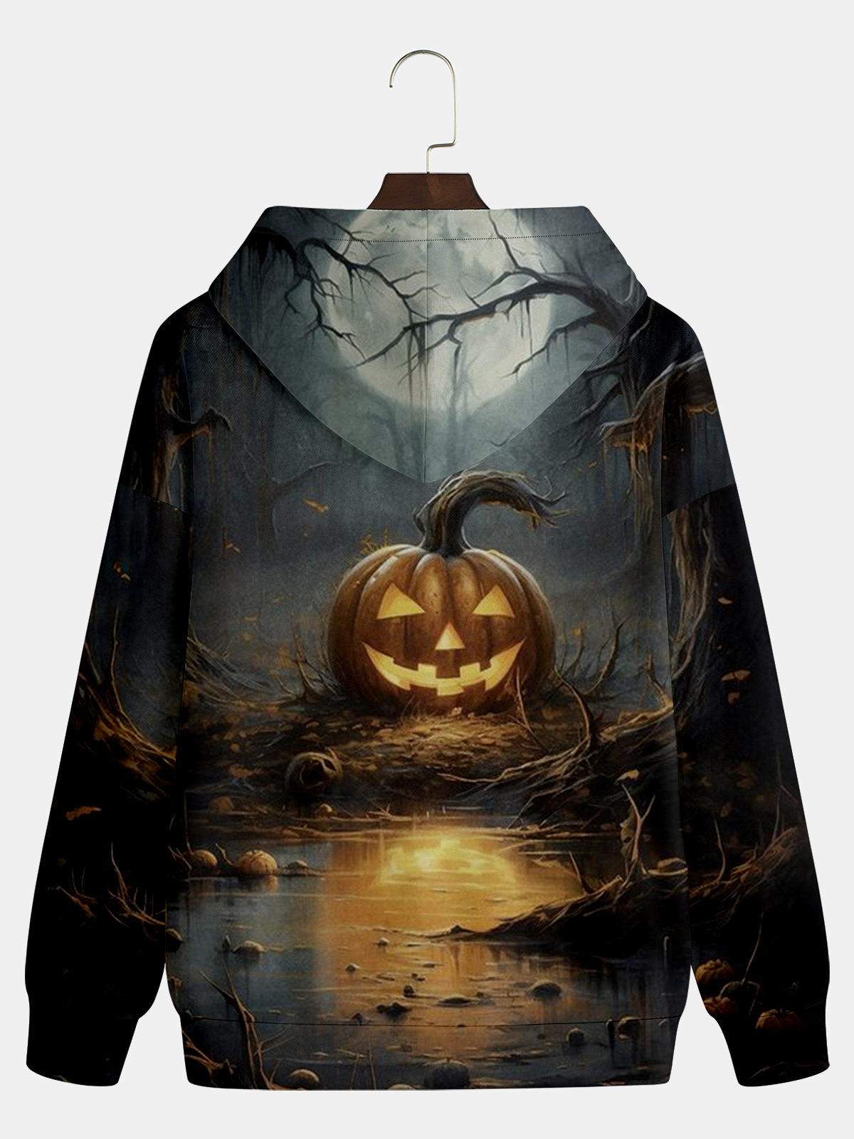 Halloween Pumpkin Art Painting Hoodie Sweatshirt