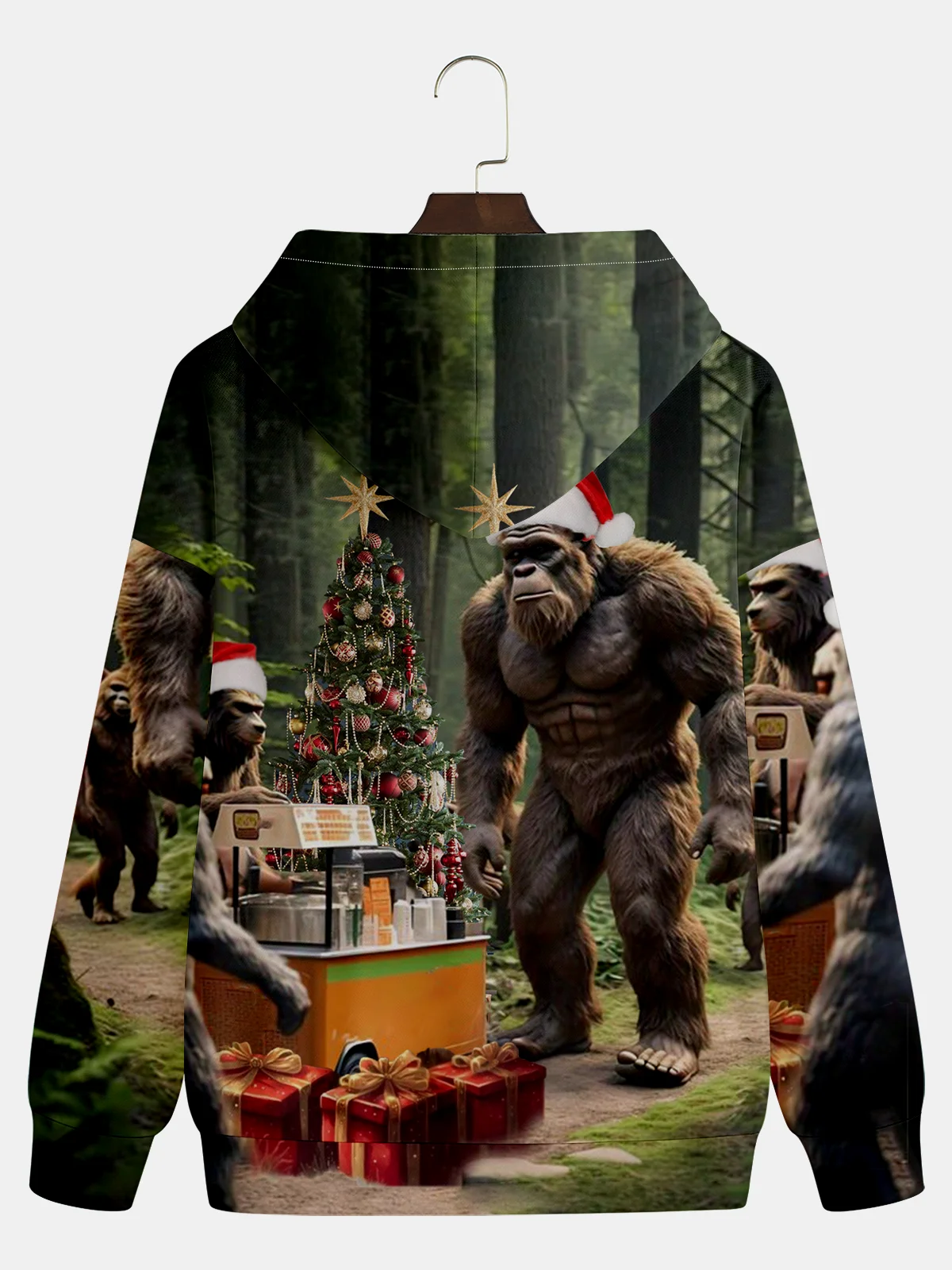 Christmas Bigfoot Party Hoodie Sweatshirt