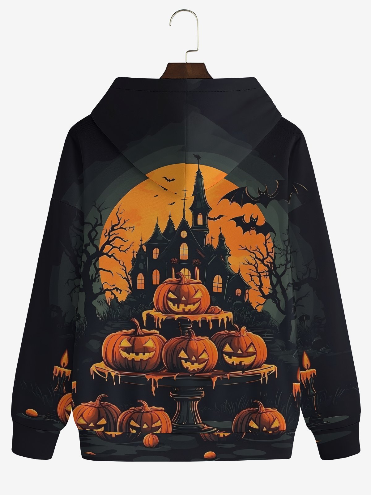 Halloween Pumpkin Castle Hoodie Sweatshirt