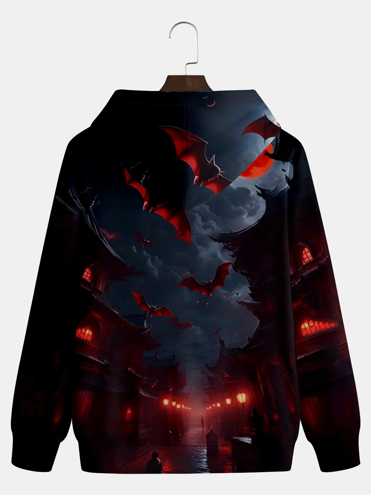 Halloween Bat in the Dark Hoodie Sweatshirt