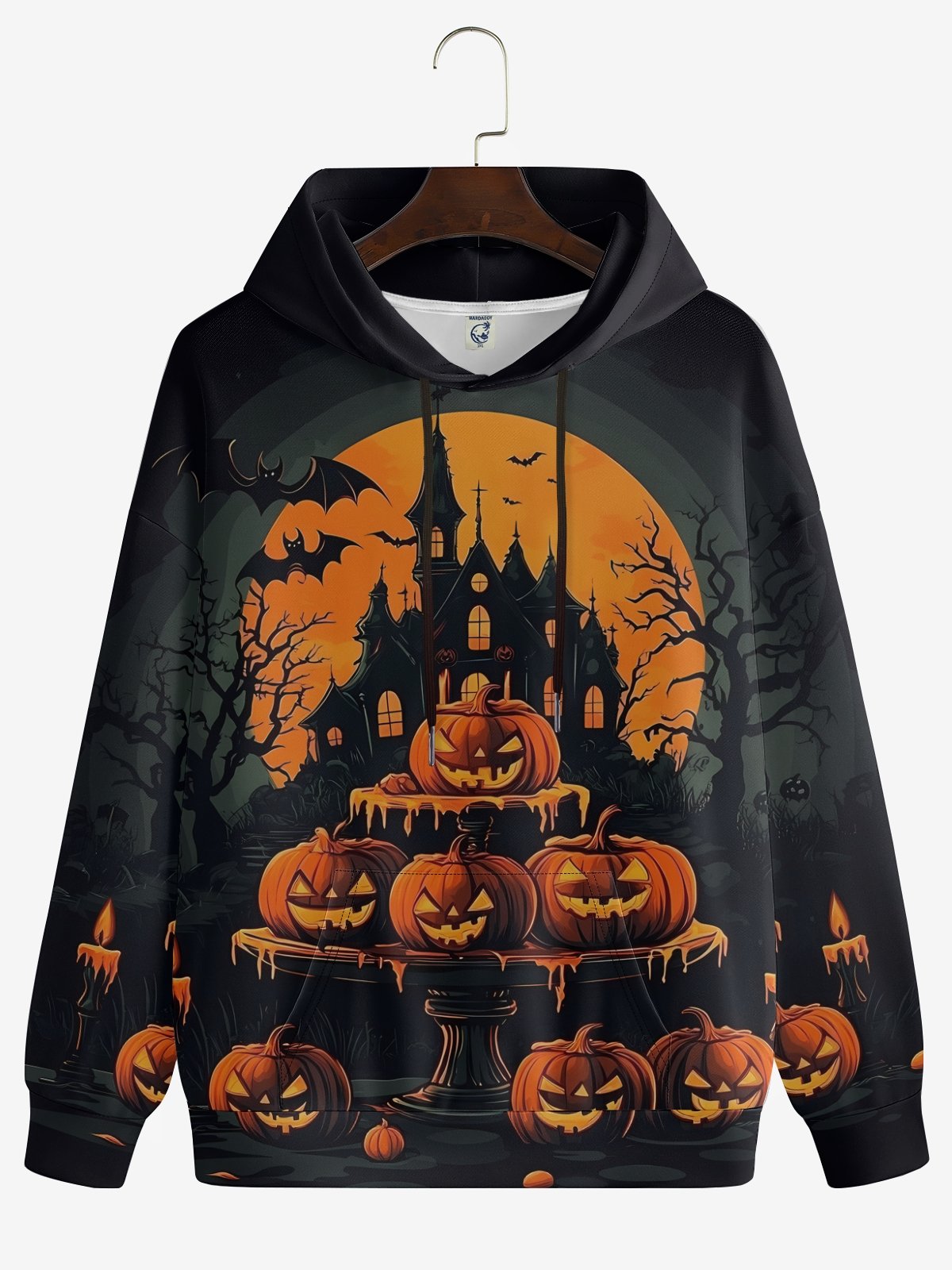 Halloween Pumpkin Castle Hoodie Sweatshirt