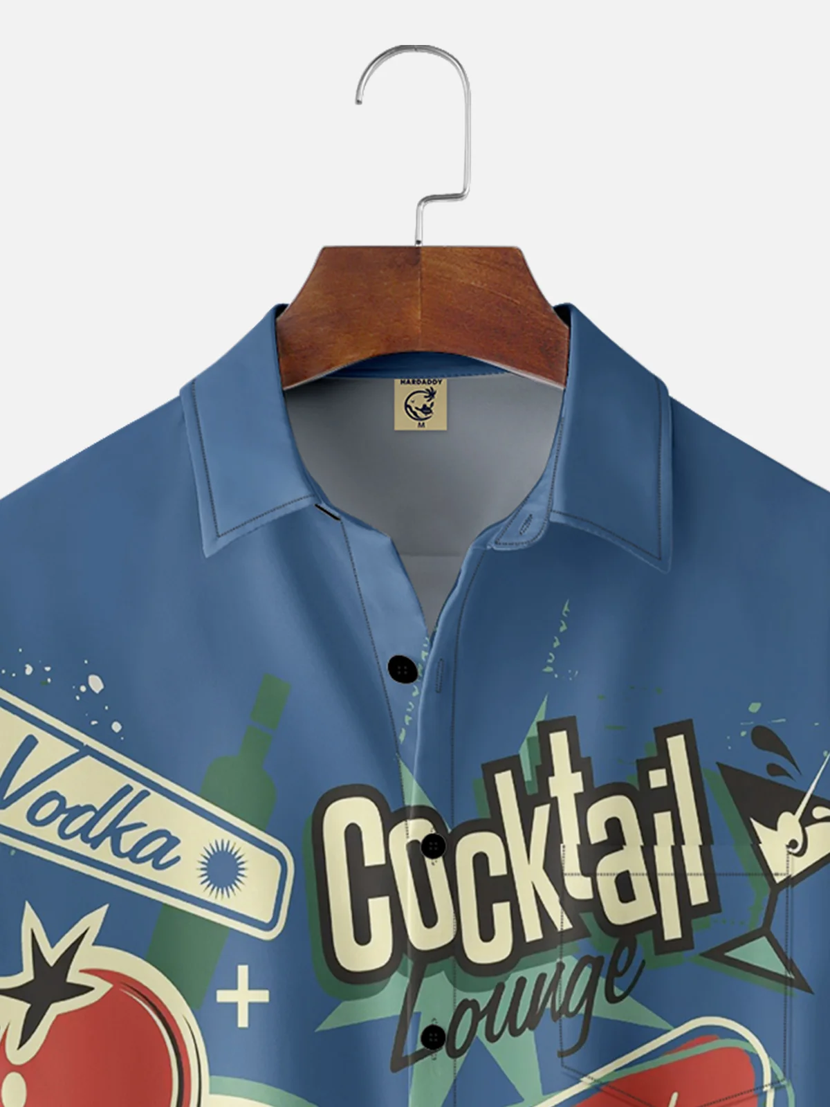 Hardaddy Cocktail Chest Pocket Short Sleeve Hawaiian Shirt