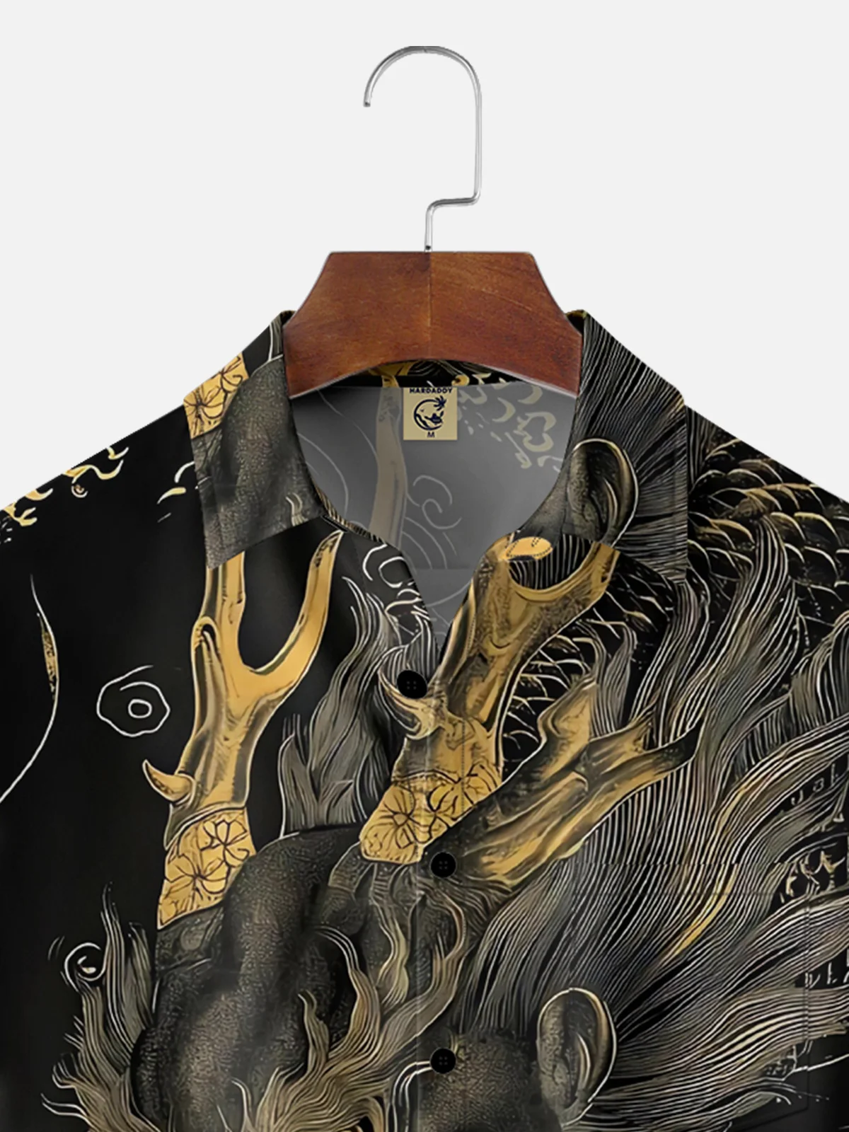 Moisture-wicking Dragon Chest Pocket Casual Shirt