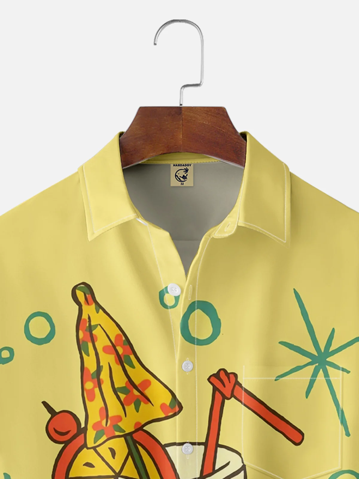 Moisture-wicking Cocktail Chest Pocket Hawaiian Shirt