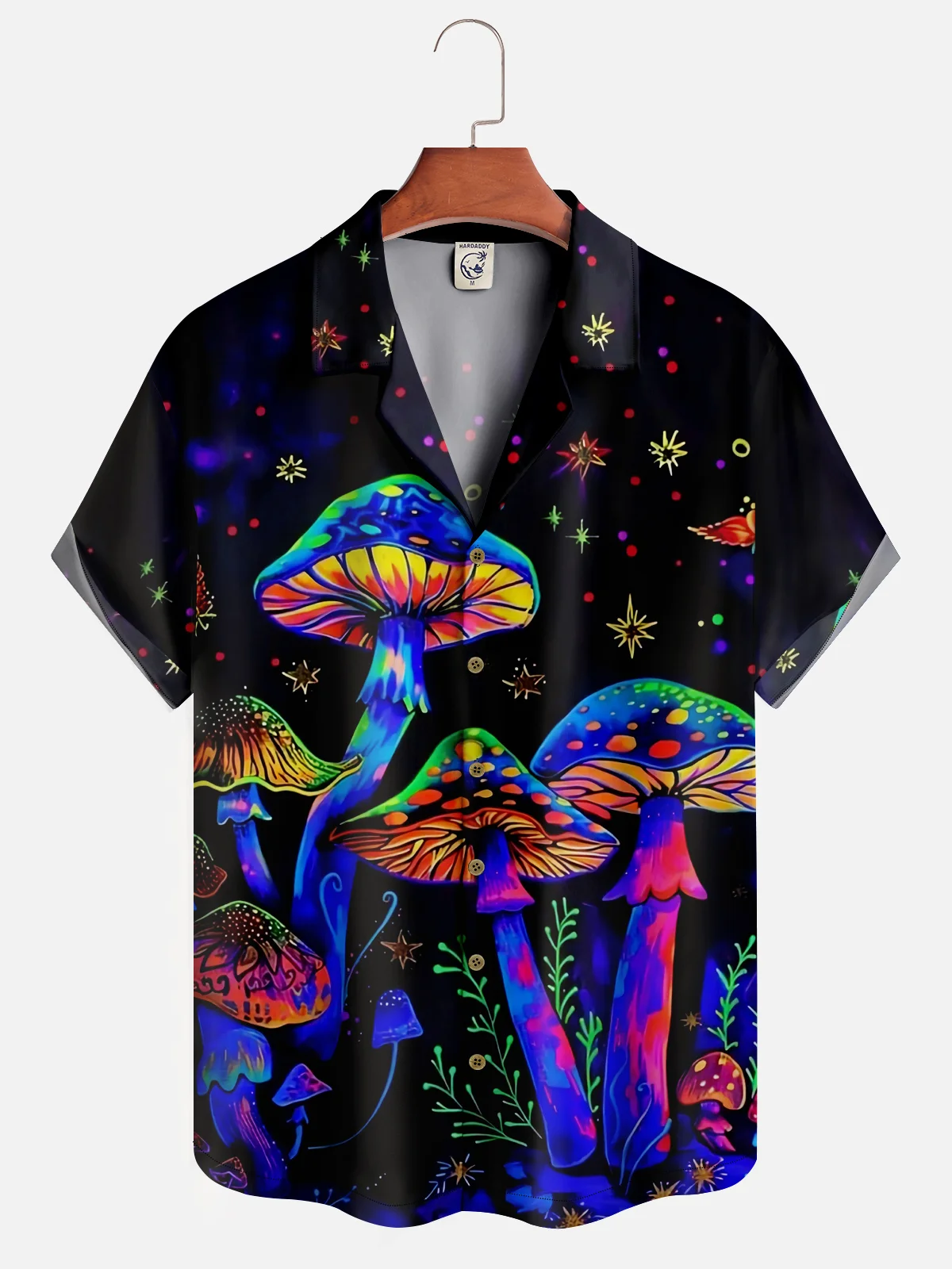 Moisture-wicking Hippie Mushroom Aloha Shirt