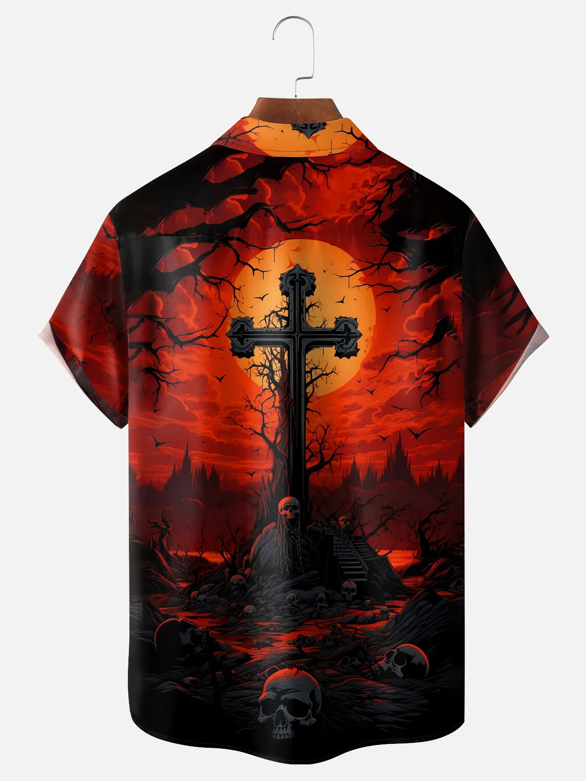 Moisture-wicking Faith Cross Chest Pocket Casual Shirt