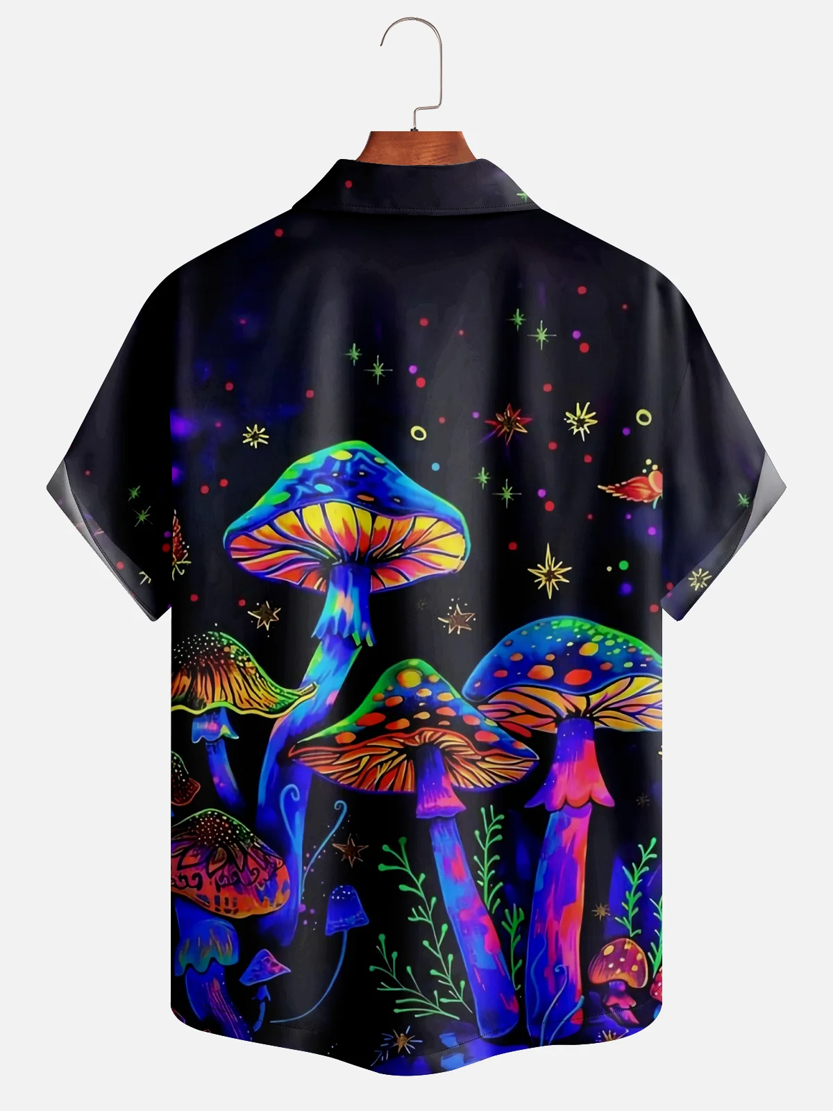 Moisture-wicking Hippie Mushroom Aloha Shirt