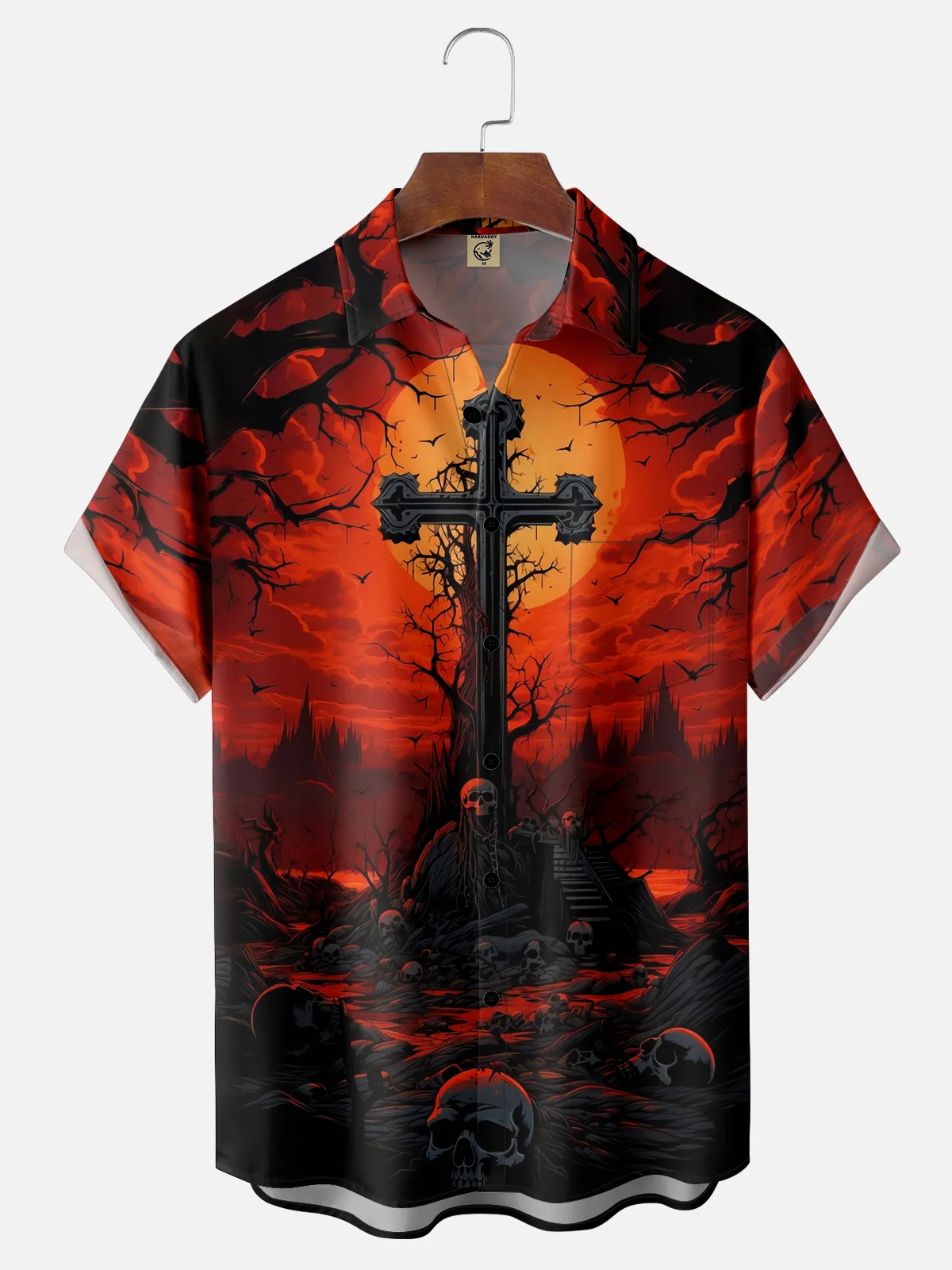 Moisture-wicking Faith Cross Chest Pocket Casual Shirt