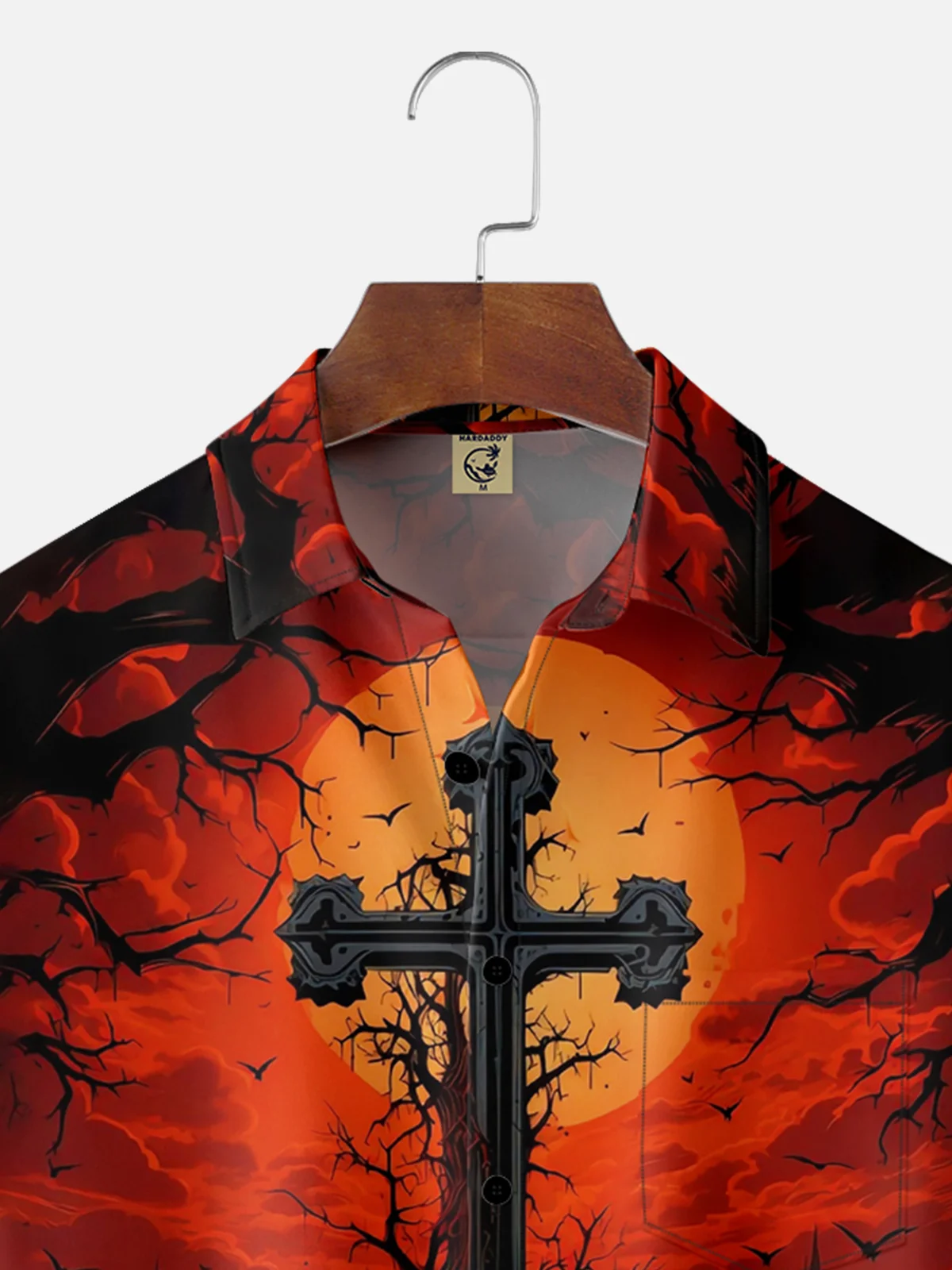 Moisture-wicking Faith Cross Chest Pocket Casual Shirt