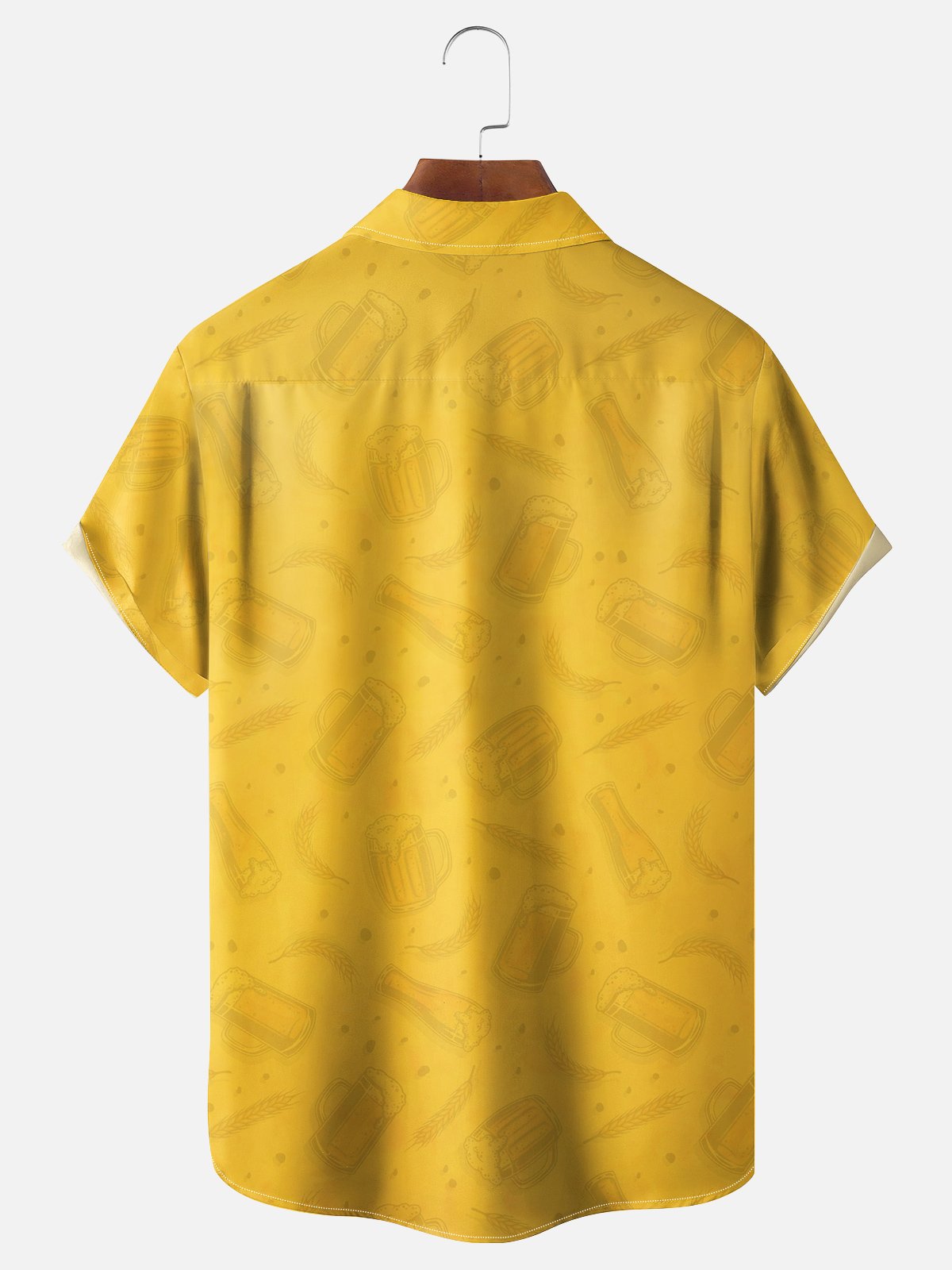 Moisture-wicking Oktoberfest Chest Pocket Hawaiian  Shirt