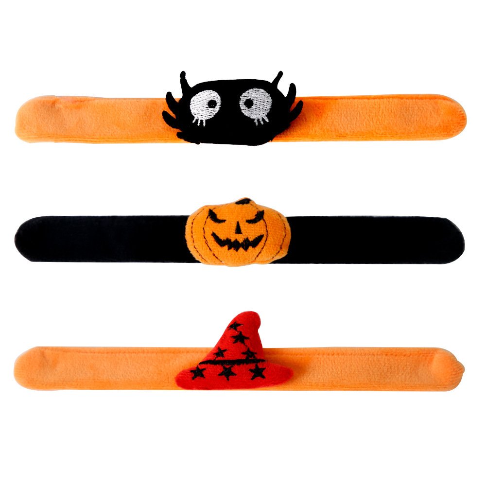 Halloween Slap Bracelets , Halloween Bracelets Bulk for Gifts, Friendship Bracelets for Halloween Party Favors Goodie Bag Fillers, Classroom Favors