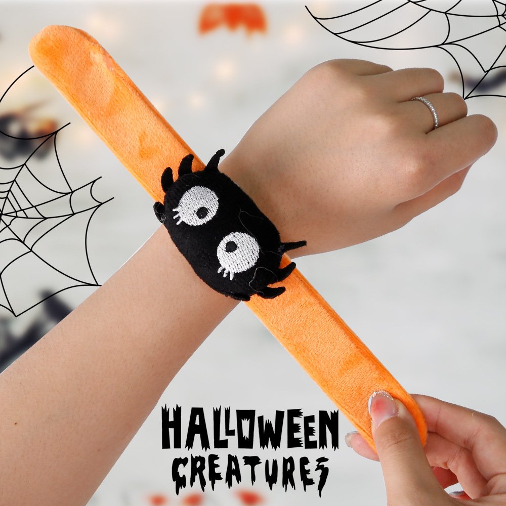 Halloween Slap Bracelets , Halloween Bracelets Bulk for Gifts, Friendship Bracelets for Halloween Party Favors Goodie Bag Fillers, Classroom Favors