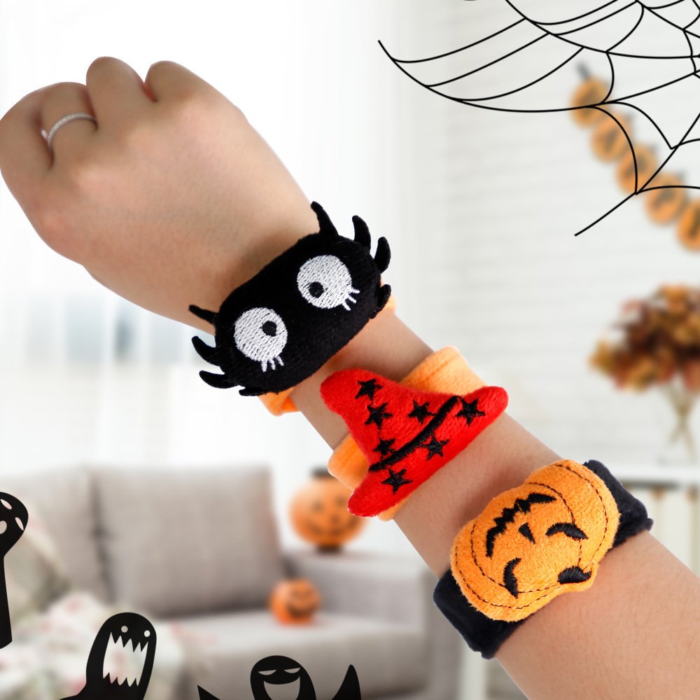 Halloween Slap Bracelets , Halloween Bracelets Bulk for Gifts, Friendship Bracelets for Halloween Party Favors Goodie Bag Fillers, Classroom Favors