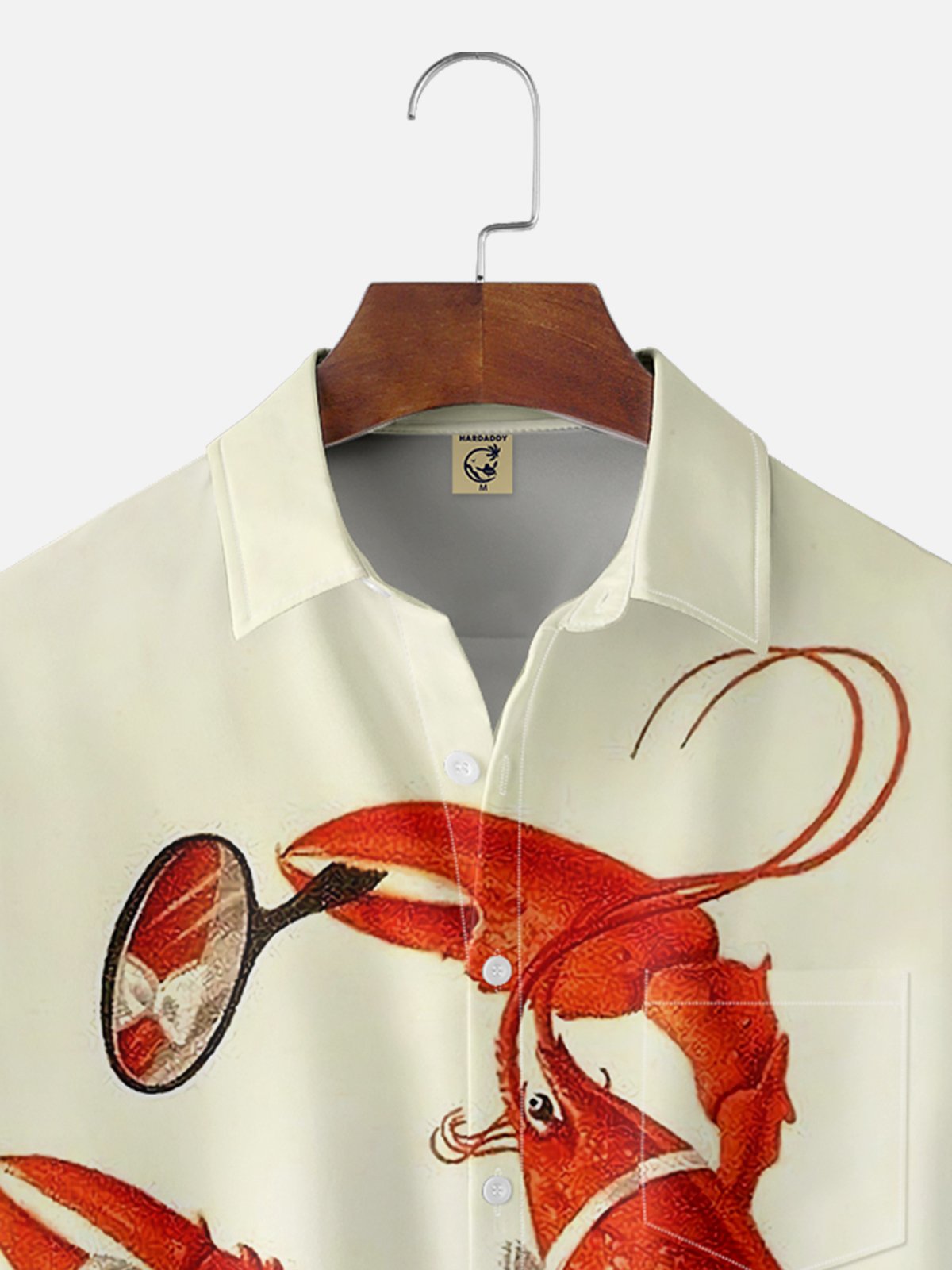 Moisture-wicking Oktoberfest Lobster Bash Chest Pocket Hawaiian Shirt