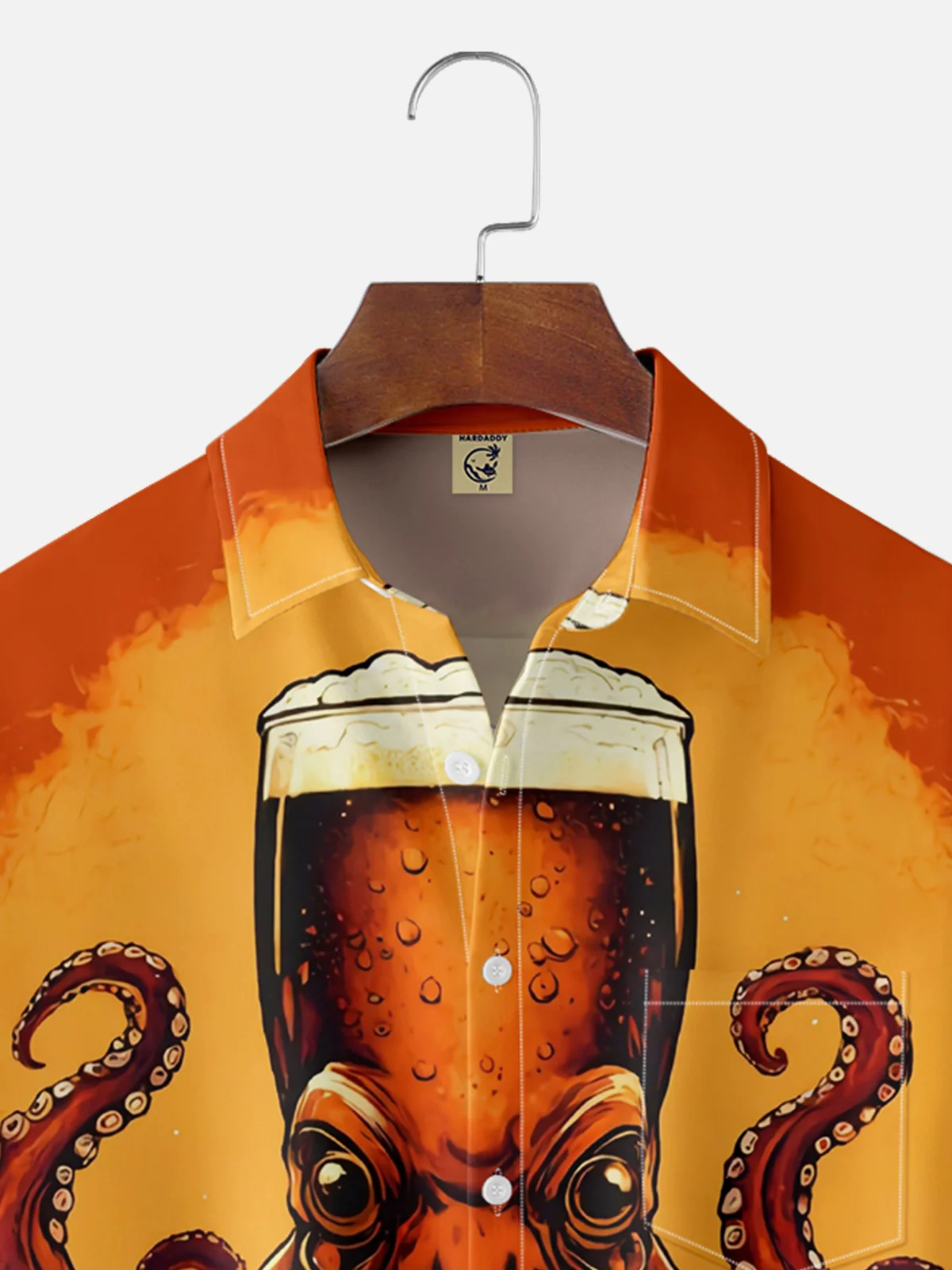 Moisture Wicking Oktoberfest Octopus Chest Pocket Hawaiian Shirt