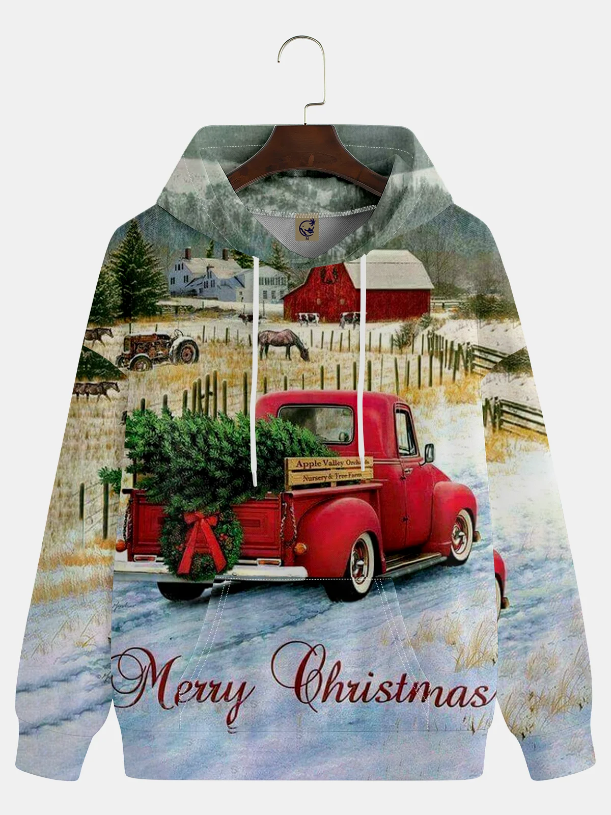 Christmas Pickup Christmas Tree Hoodie Sweatshirt