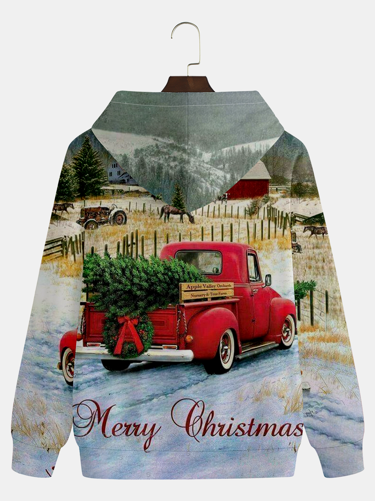 Christmas Pickup Christmas Tree Hoodie Sweatshirt