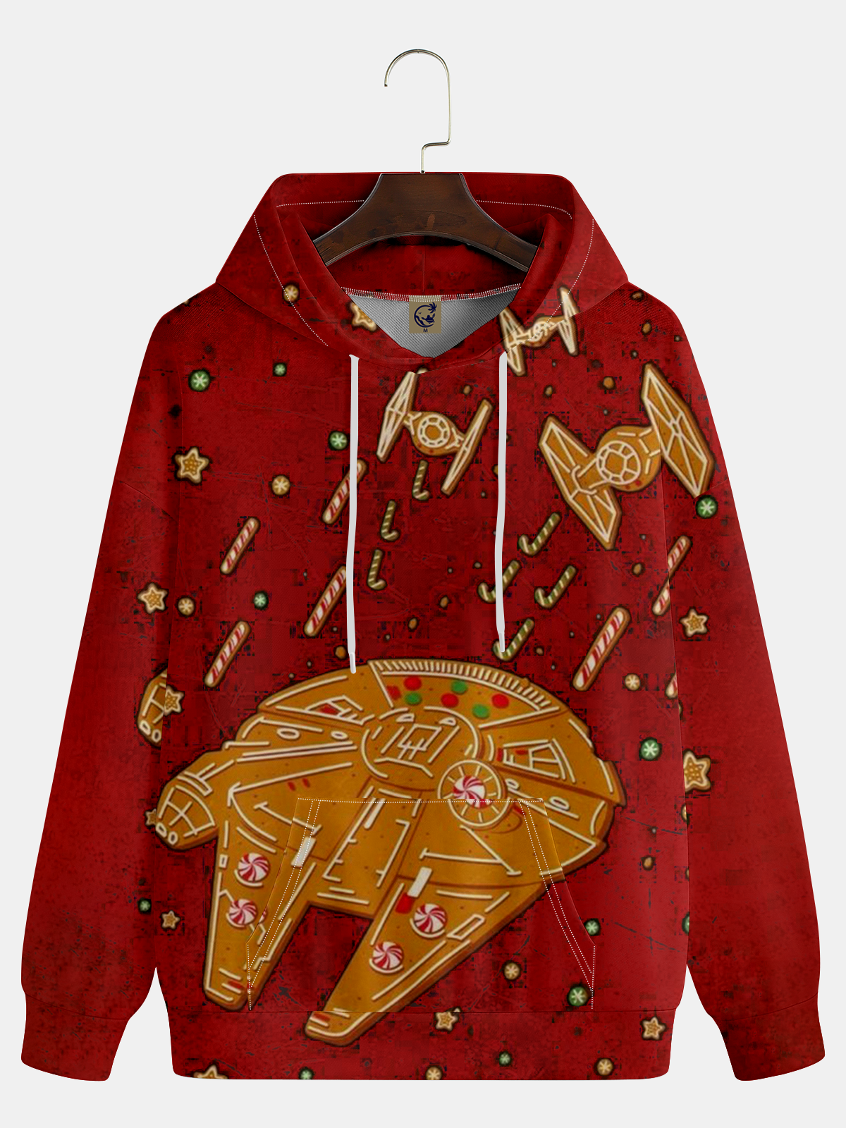 Christmas Gingerbread Spaceship Hoodie Sweatshirt