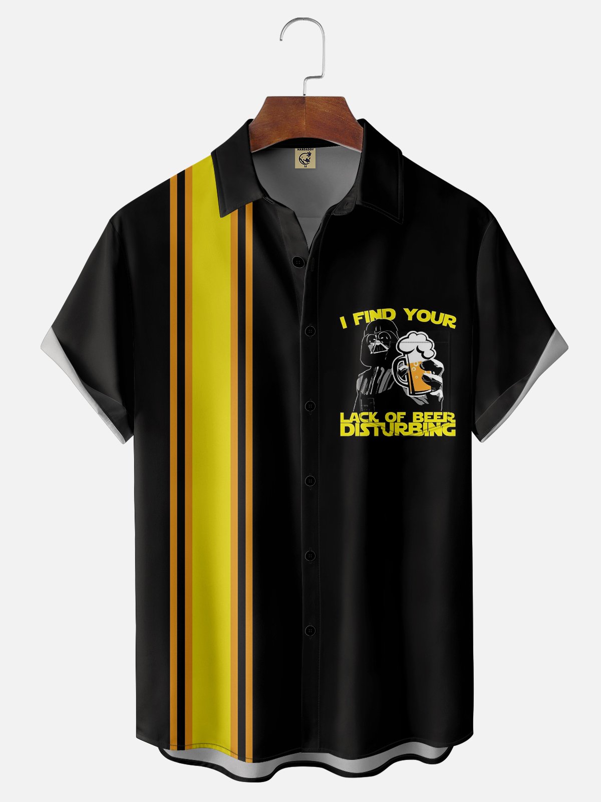 Moisture-wicking I Find Your Lack of Beer Distrubling Chest Pocket Bowling Shirt