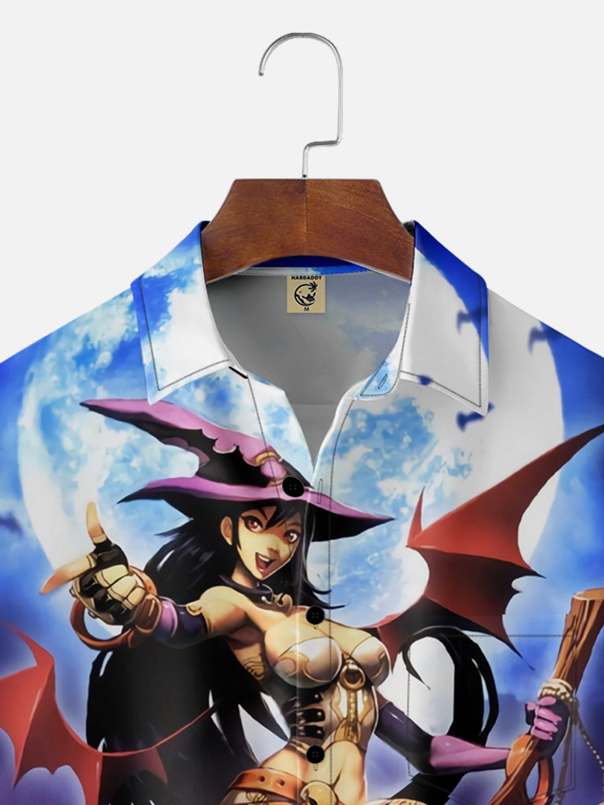 Moisture-wicking Halloween Beauty Chest Pocket Casual Shirt