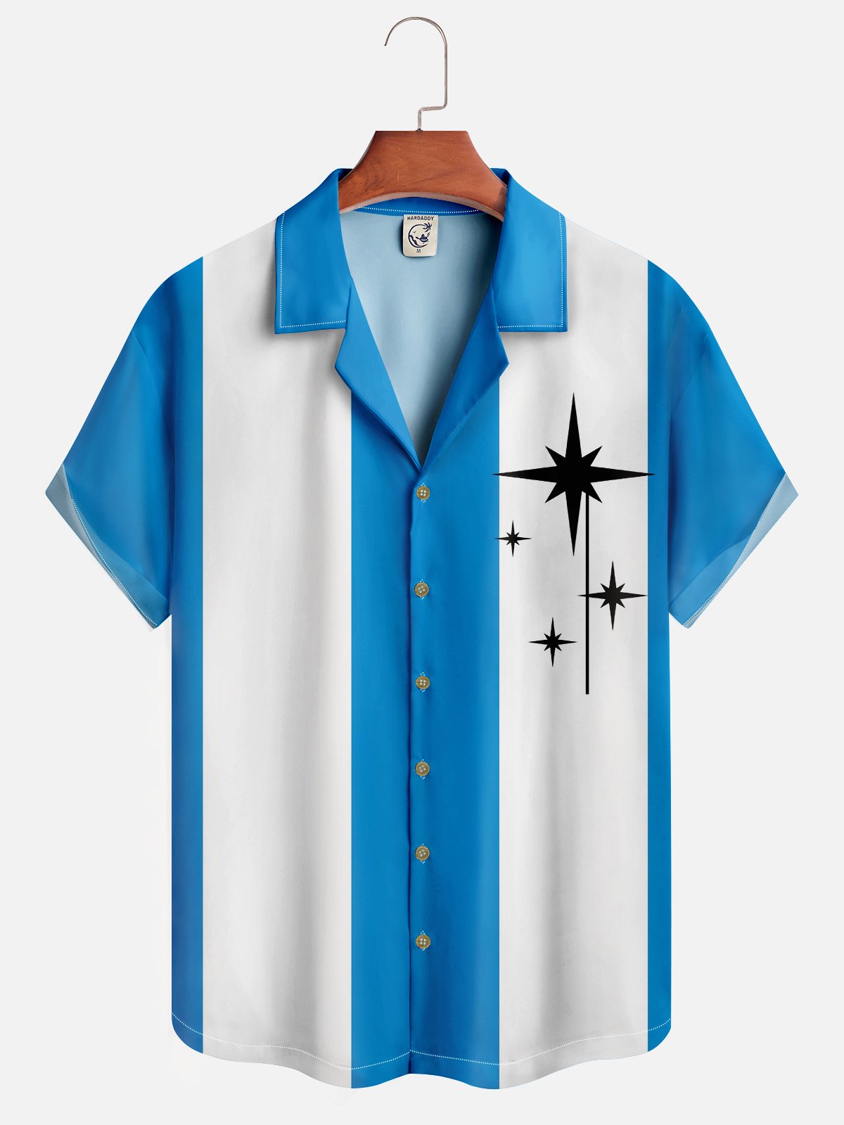 Moisture-wicking Geomatric Bowling Shirt