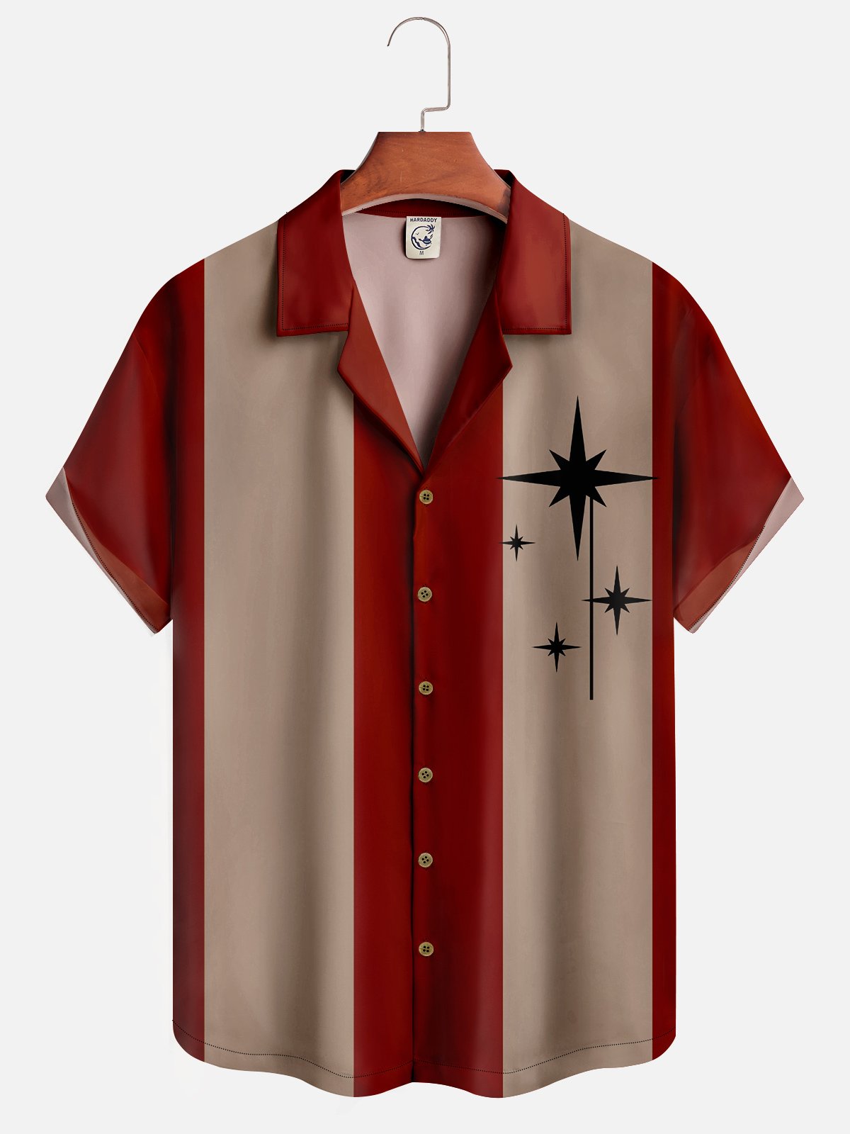 Moisture-wicking Geomatric Bowling Shirt