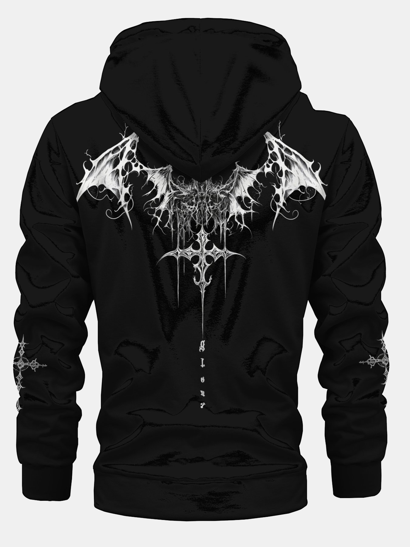 Art Holy Glory Cross Zipper Hoodie Sweatshirt