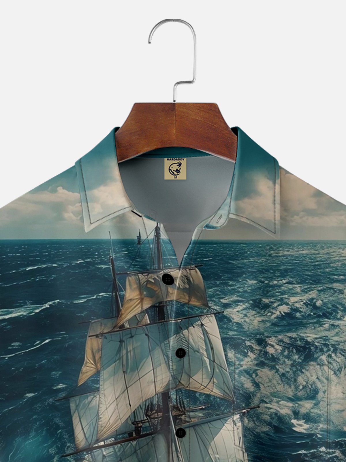 Moisture-wicking Great Sailing Sailing Chest Pocket Hawaiian Shirt