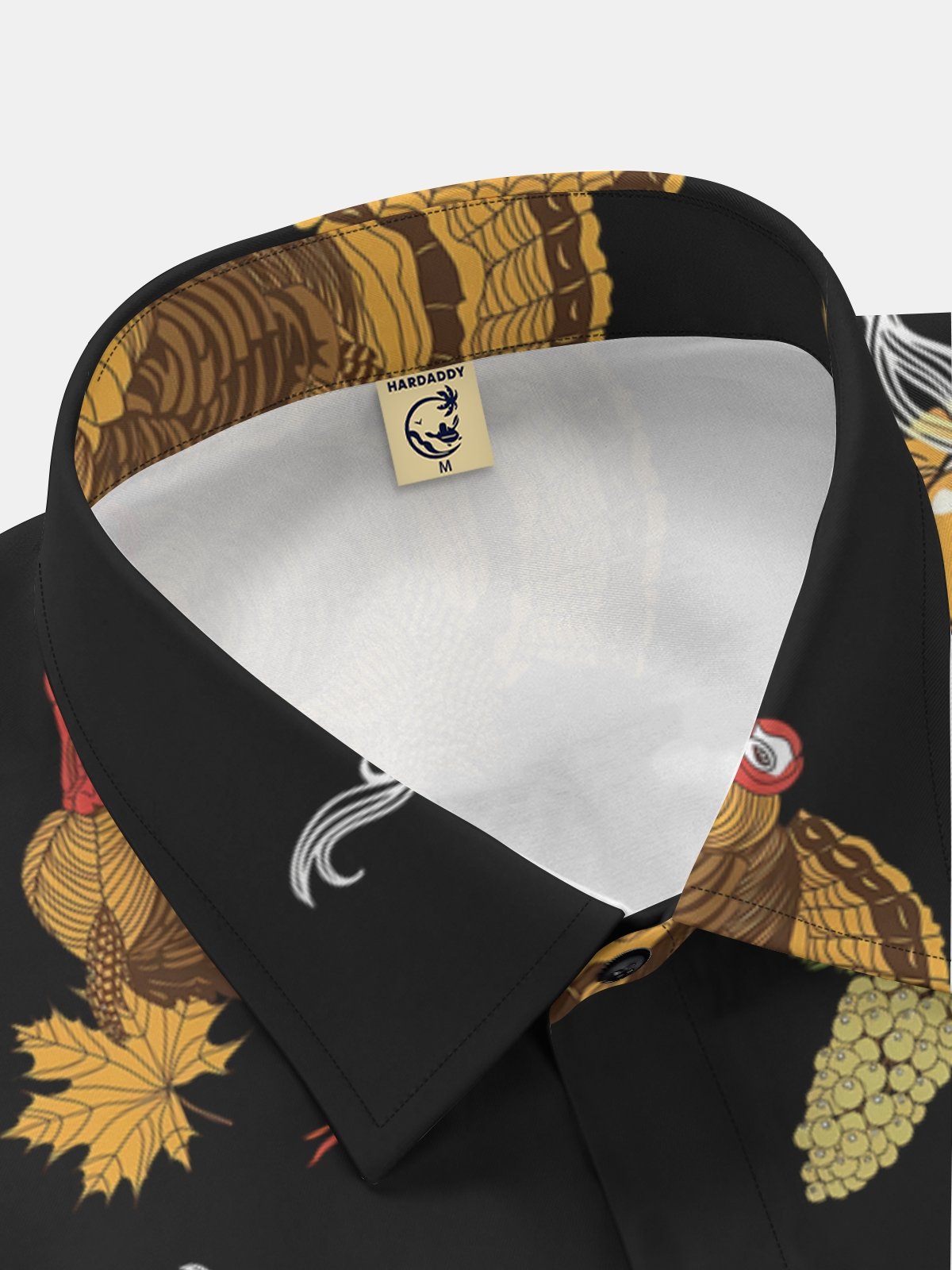 Thanksgiving Gobble Turkey Regular Fit Long Sleeve Holiday Dress Shirt