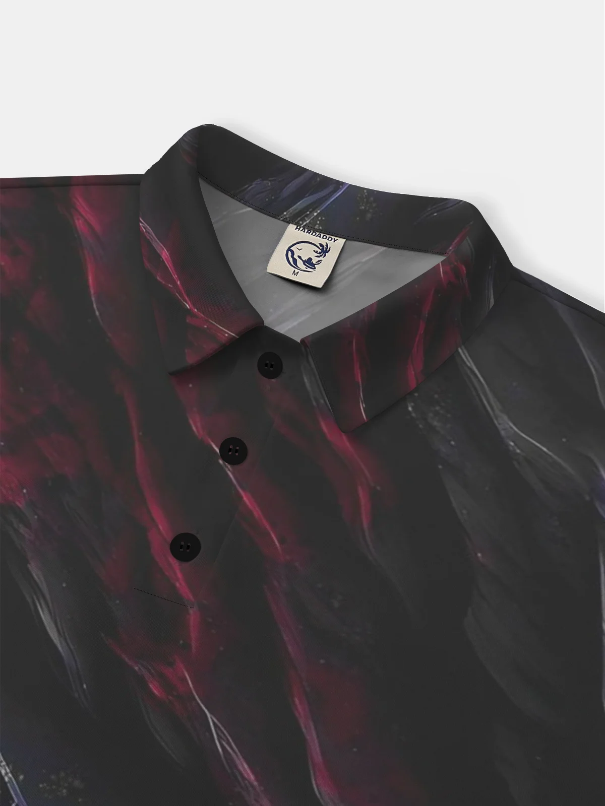 Moisture Wicking Golf Polo 3D Gradient Abstract Geometric