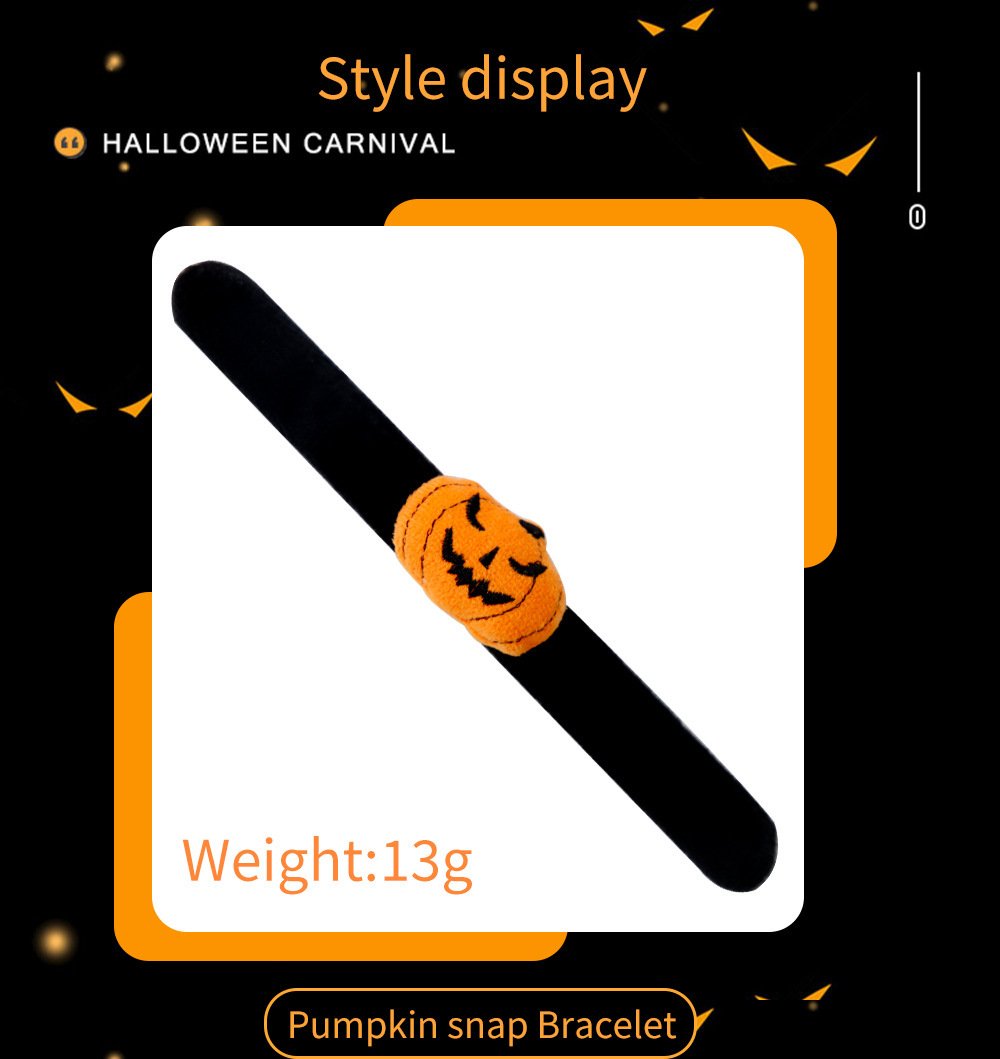 Halloween Slap Bracelets , Halloween Bracelets Bulk for Gifts, Friendship Bracelets for Halloween Party Favors Goodie Bag Fillers, Classroom Favors