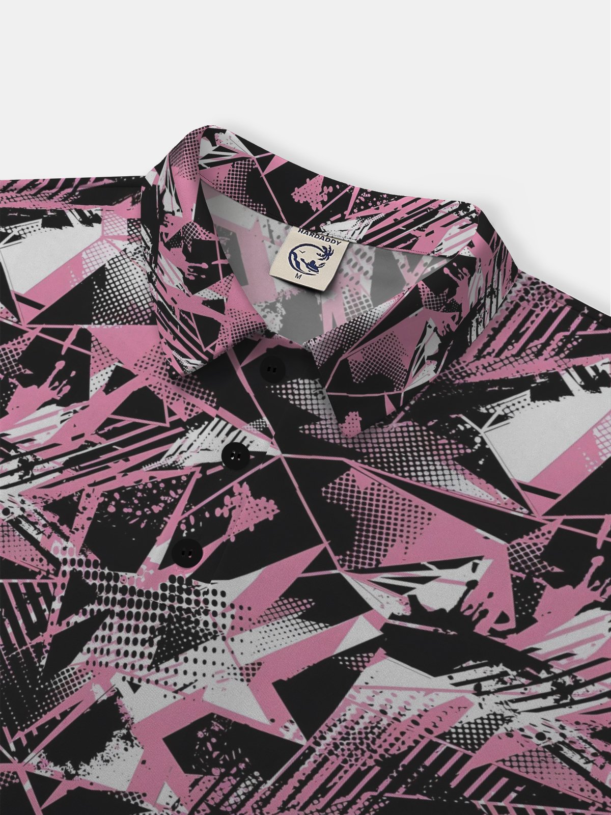 Moisture Wicking Golf polo 3D Gradient Abstract Geometric Dots