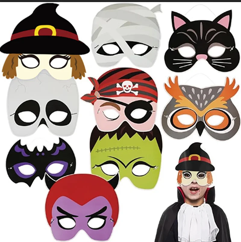 8Pcs 9 Pcs Halloween Masks Funny Animal Masks Cosplay Masks Festival Masks Masquerade Party Masks Props for Stage Performance