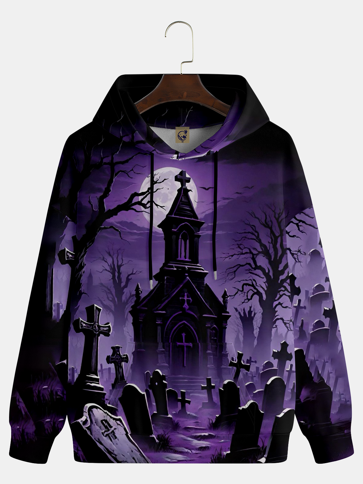 Halloween Purple Church Hoodie Sweatshirt