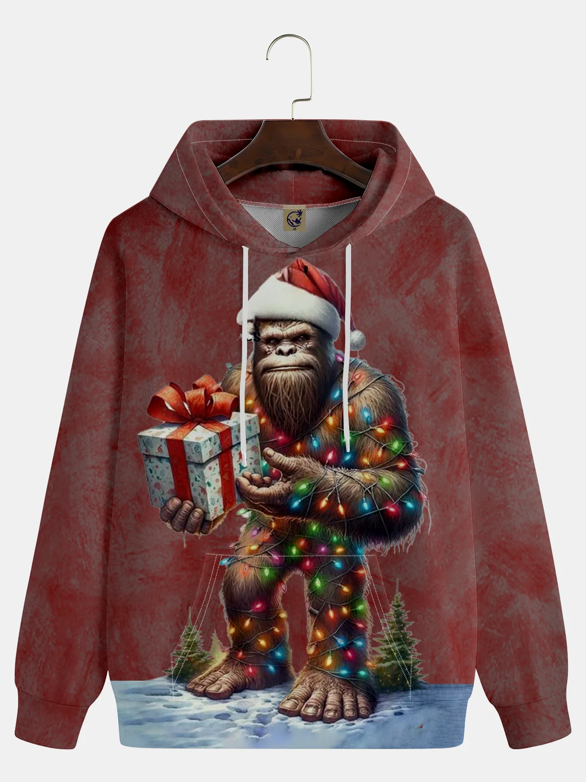 Christmas Bigfoot Gift Hoodie Sweatshirt