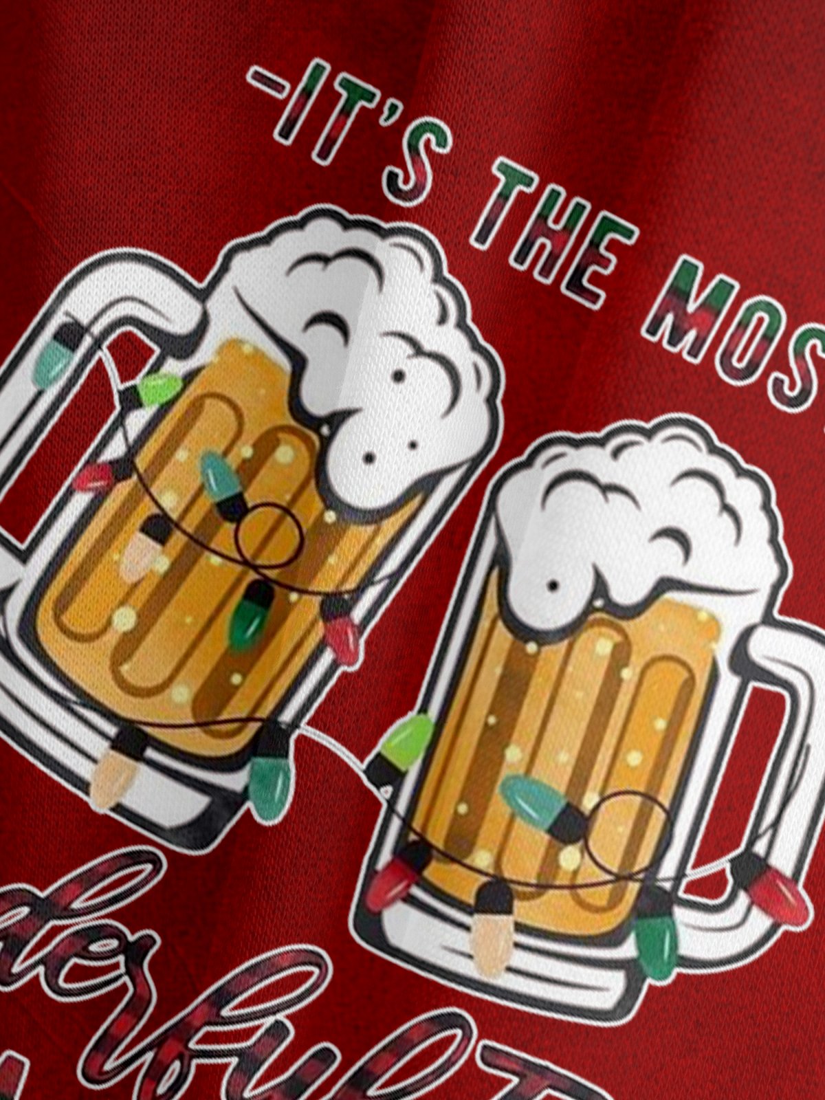 Christmas Celebration Beer Hoodie Sweatshirt