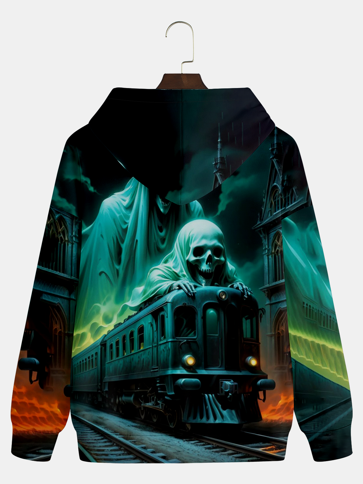 Halloween Skeleton Soul Train Hoodie Sweatshirt