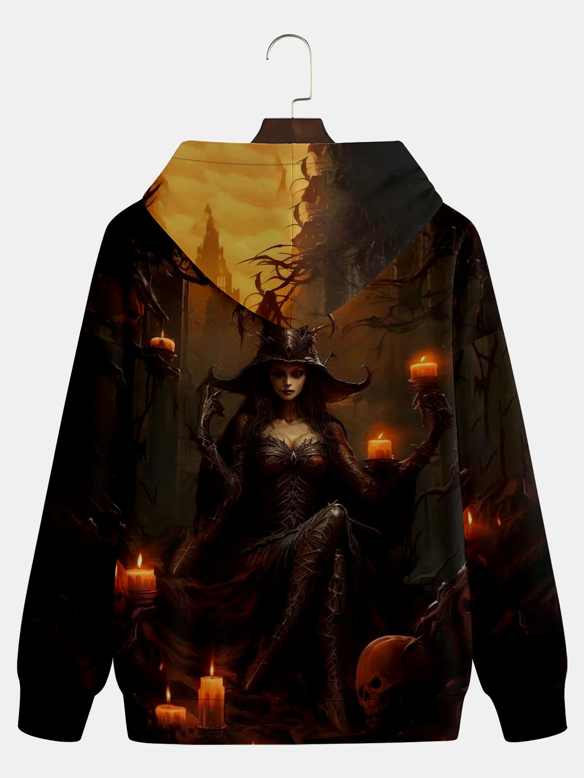 Halloween Dark Witch Art Illustration Hoodie Sweatshirt