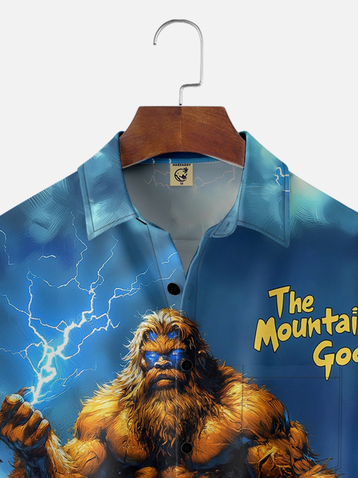 Moisture Wicking Gradient Color Gorilla Chest Pocket Hawaiian Shirt