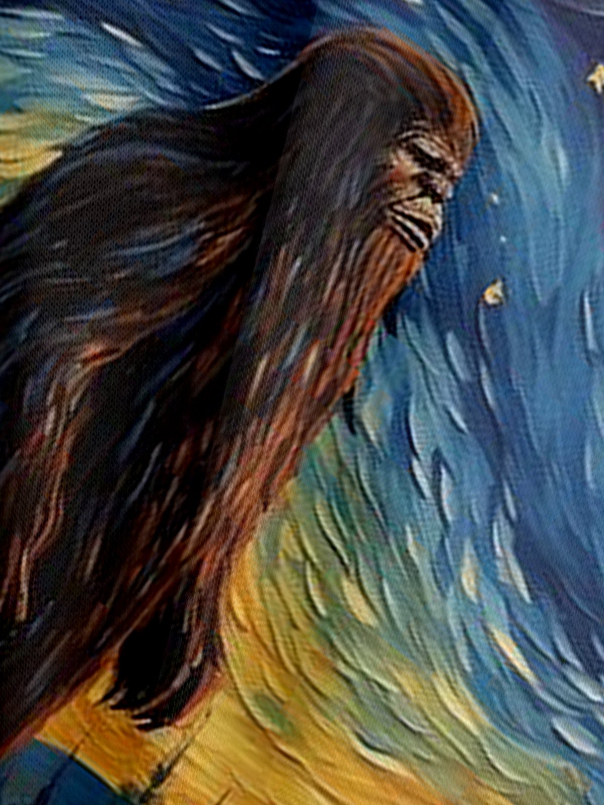 Van Gogh's Bigfoot Starry Sky Hoodie Sweatshirt