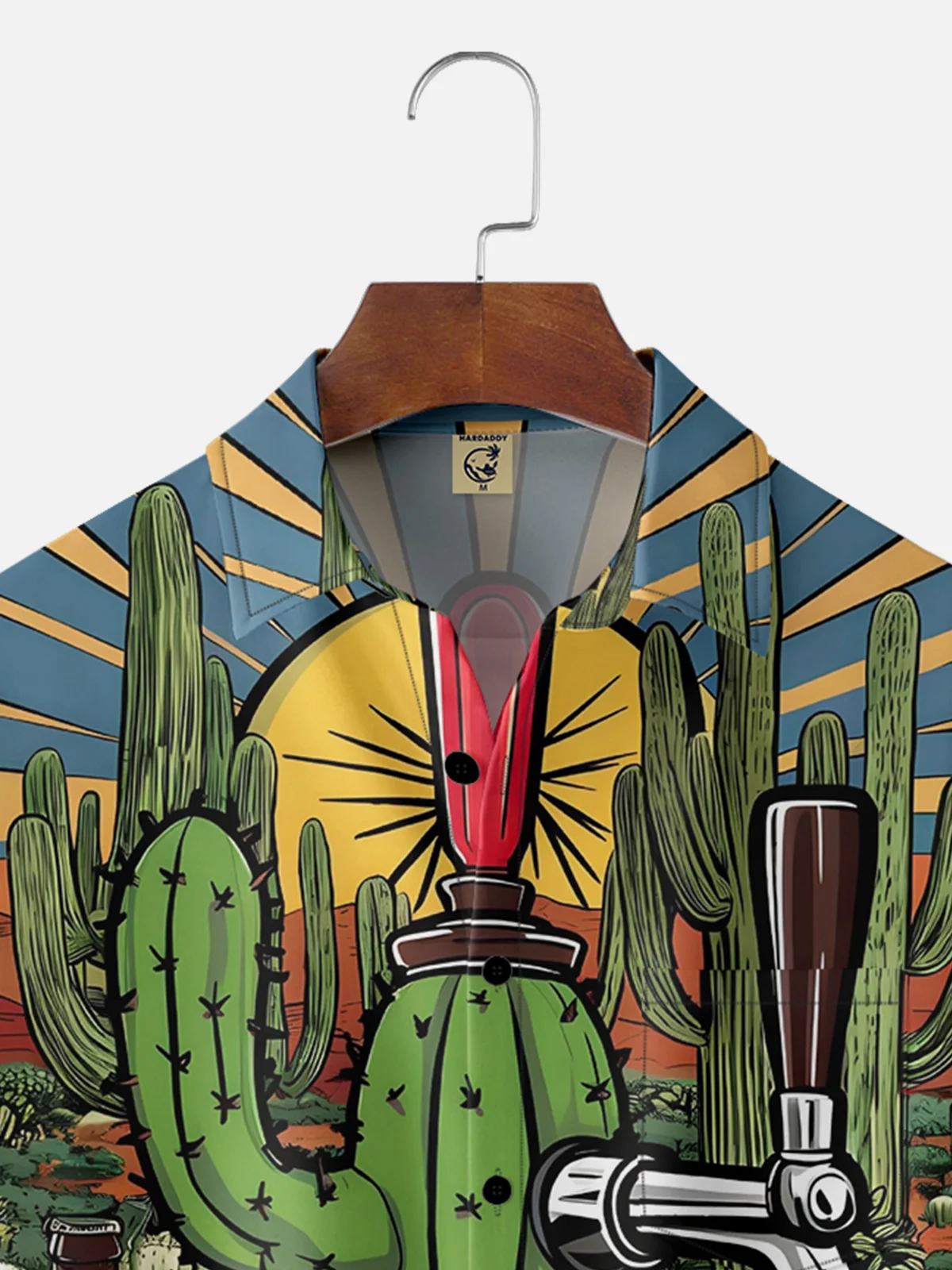 Moisture-wicking Cactus Beer Chest Pocket Casual Shirt