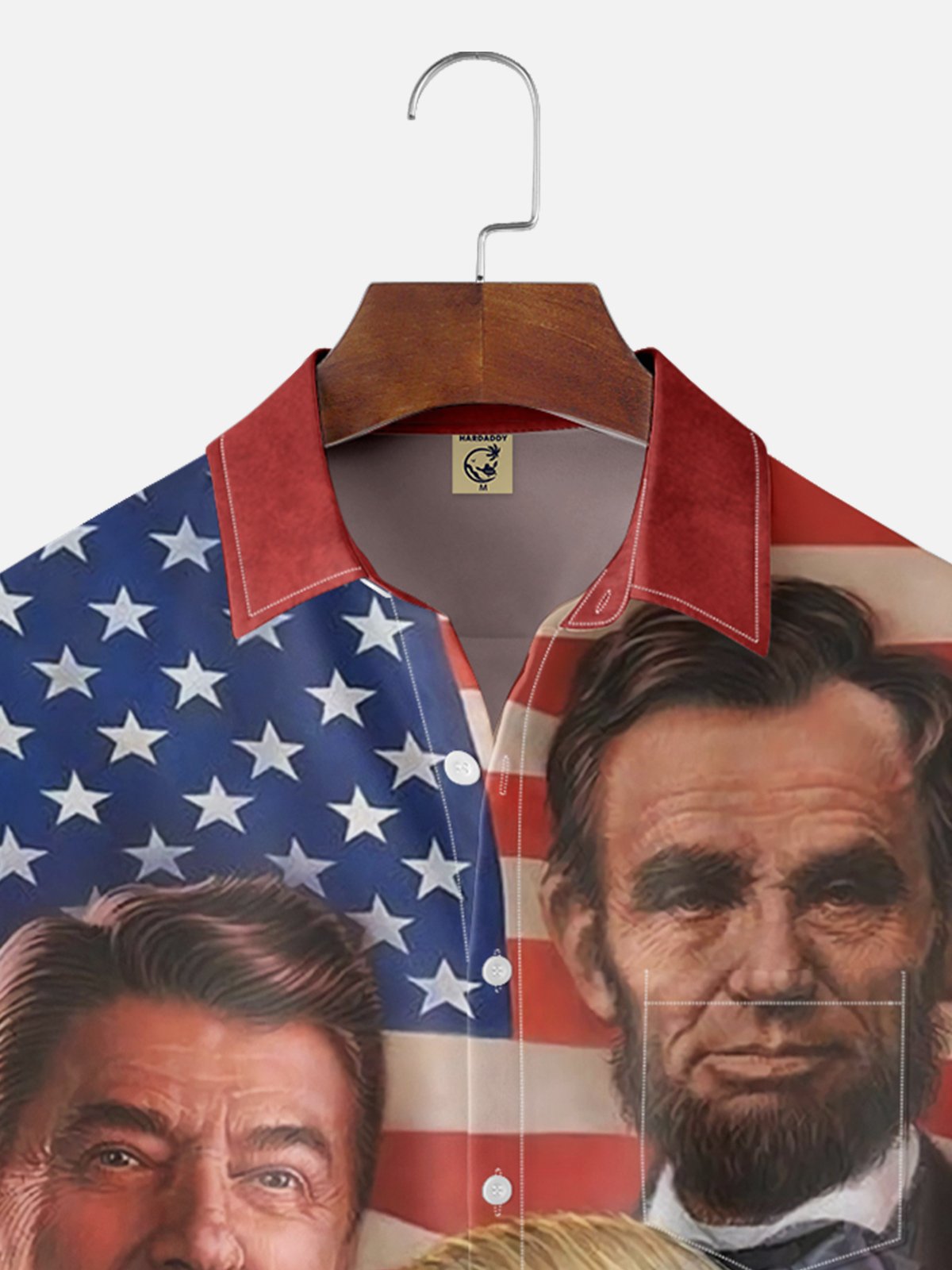 Moisture-wicking Great American Presidents Chest Pocket Hawaiian Shirt