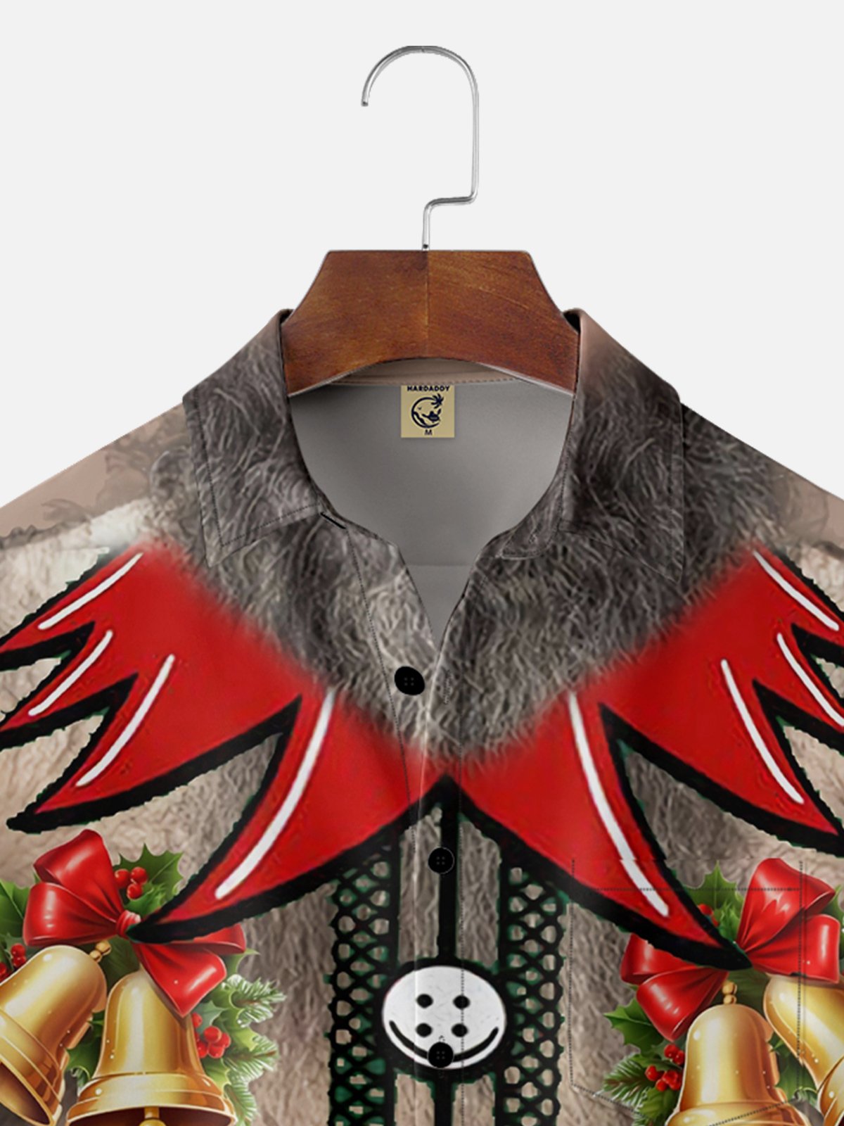 Moisture-wicking Christmas Ugly Belly Chest Pocket Hawaiian Shirt