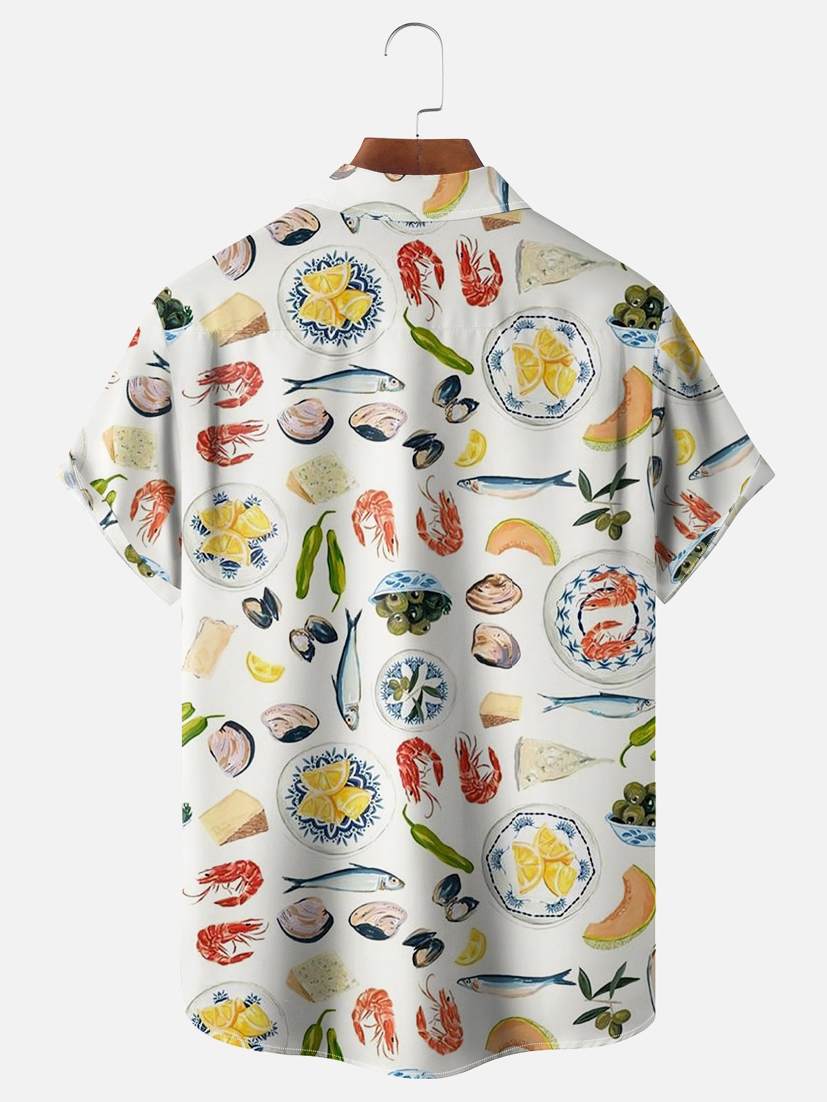 Moisture-wicking Delicious Mexican TACO Chest Pocket Hawaiian Shirt