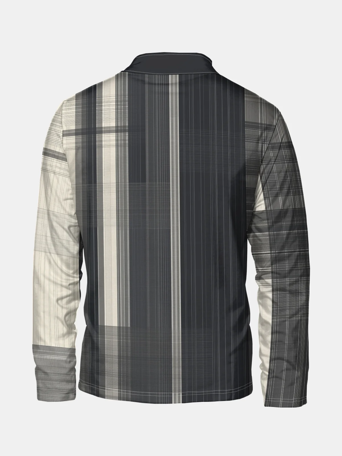 Art Stripe Abstract Texture Half-zip Pullover Sweatshirt